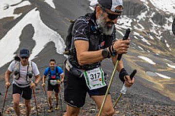 Juanma Hidalgo de la AD Atletas Don Benito en la gran maratón de Montaña de Benasque