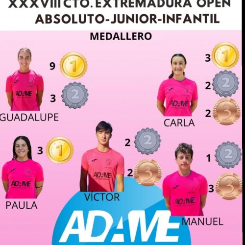 Gran actuación del Club Natación Lares en el XXXVIII Campeonato de Extremadura Open Absoluto-Junior-Infantil