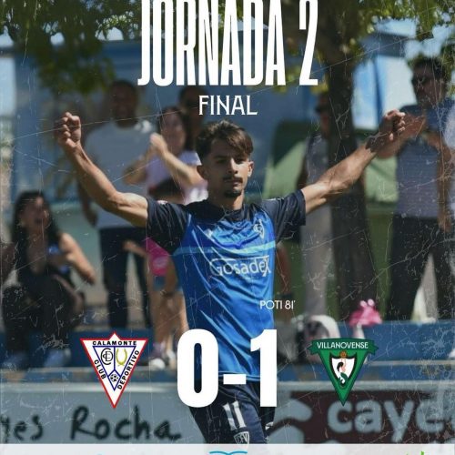 El CF Villanovense asalta Calamonte y se coloca líder tras dos jornadas