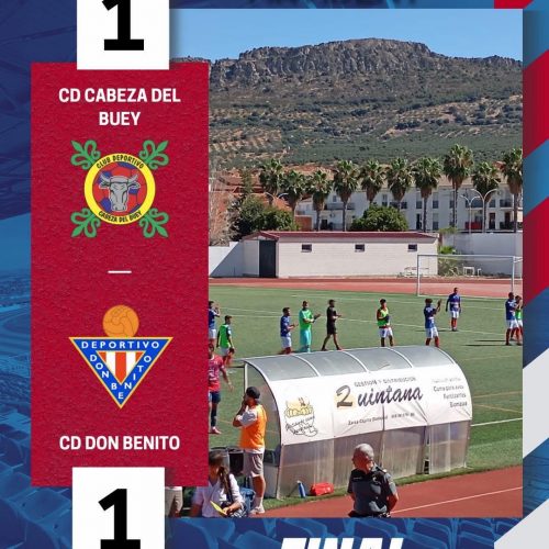 El Don Benito empata en Cabeza del Buey y se mantiene a tres puntos del líder