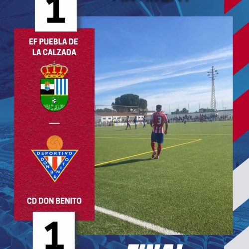 Empate del Don Benito ante el Puebla de la Calzada en un partido marcado por su mal inicio