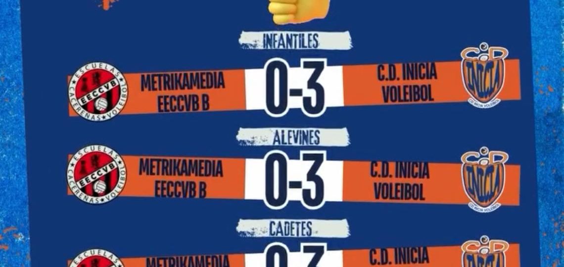 Pleno de victorias para el CD Inicia Voleibol en su desplazamiento a Cáceres