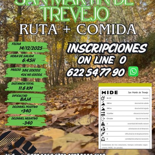 El Club de Montaña acaba el año con una nueva Ruta a Sierra de Gata