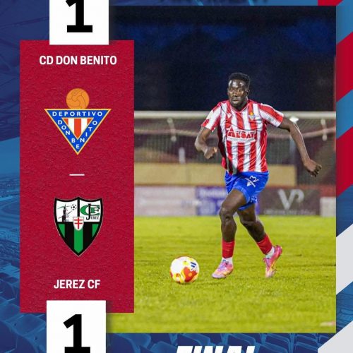 El Don Benito deja escapar el liderato tras empatar en casa ante el Jerez CF (1-1)