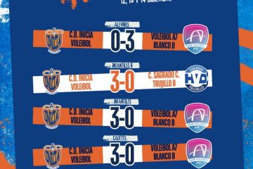 Gran fin de semana del CD Inicia Voleibol en el pabellón Lares